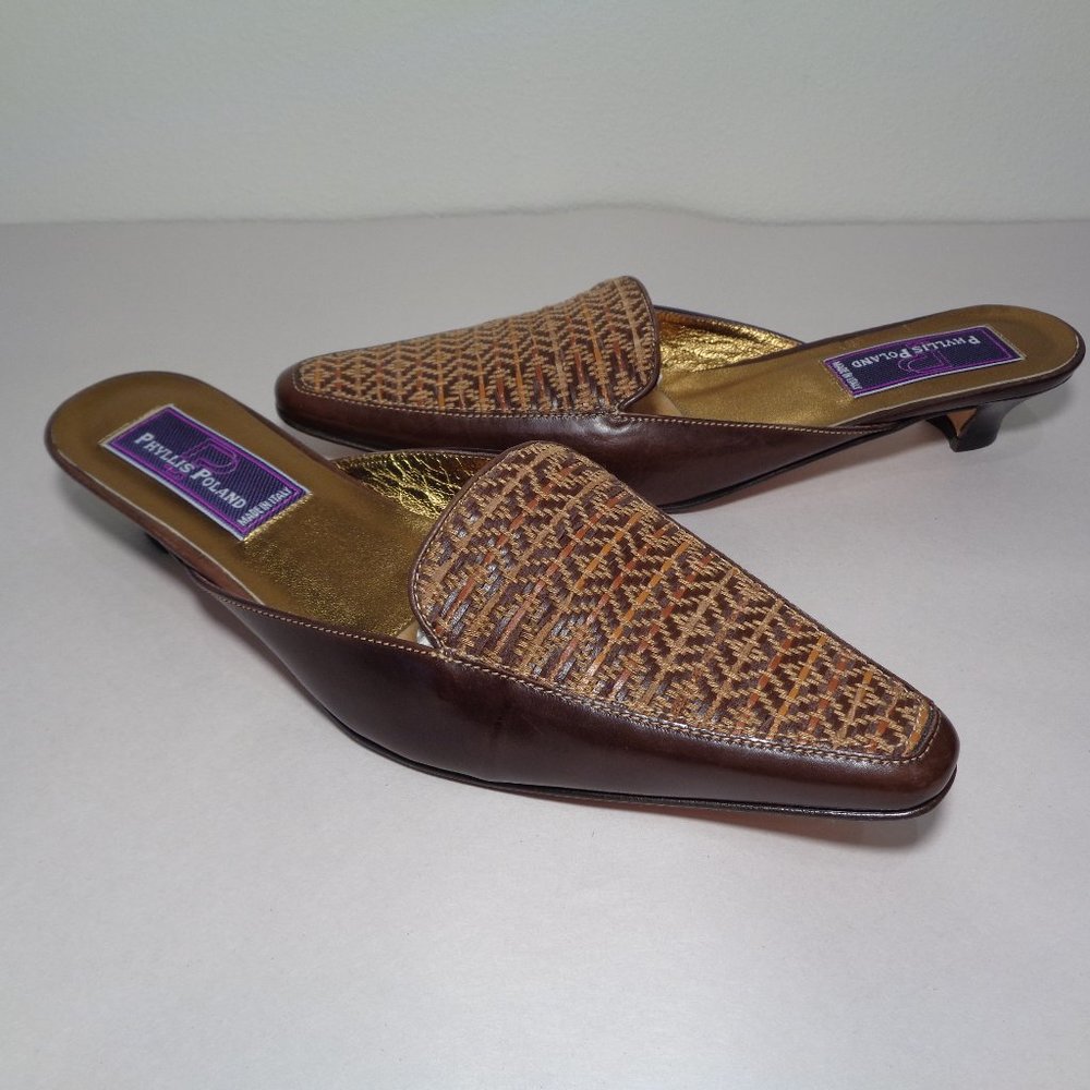 Phyllis Poland Size 8 M NAOMI Brown New Heels